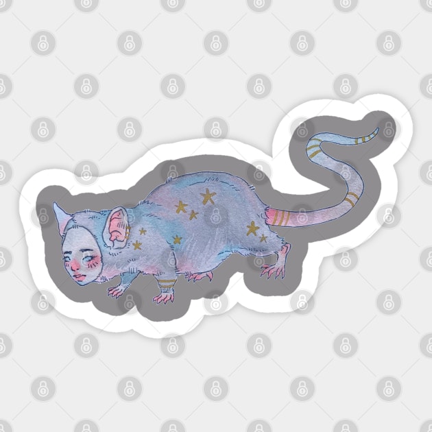 Rat Rat Rat Rat Sticker by Rosie Bug Art